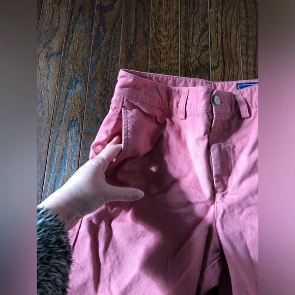 vineyard vines Boys 16 Salmon Pink Khaki Chino 9.5” inseam Shorts - VGUC! - Picture 3 of 10